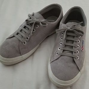 Superga grey suede 39.5 (7 US)